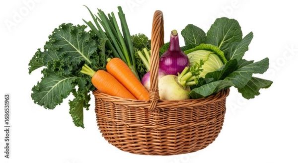 Obraz Isolated vegetable basket