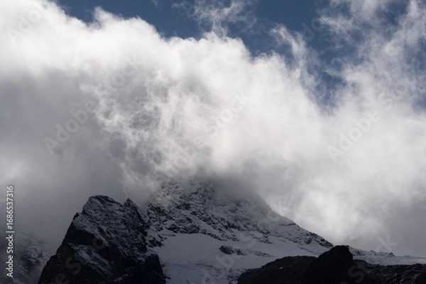 Obraz clouds over mountain