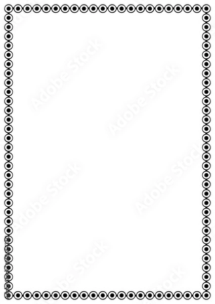Obraz Vector Page border A4 design for project