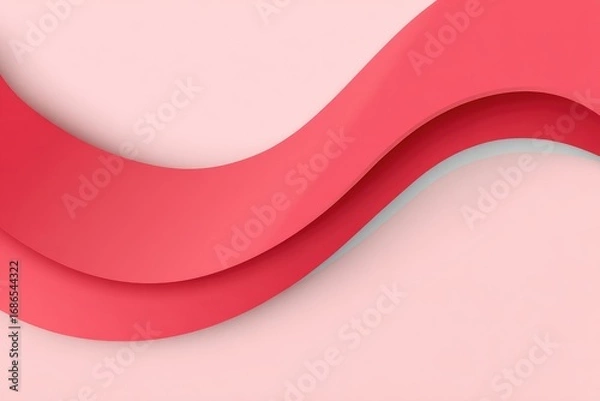 Obraz Abstract pink and coral wave design