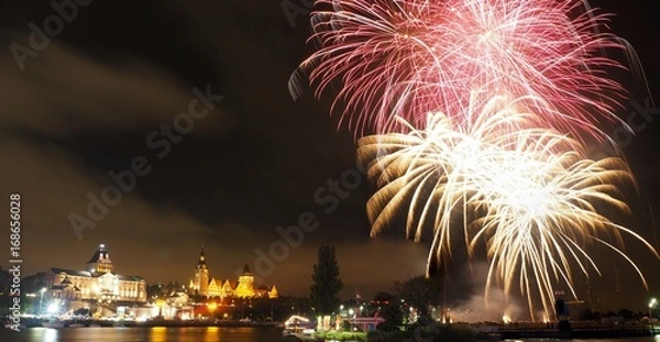 Obraz pokaz fajerwerków