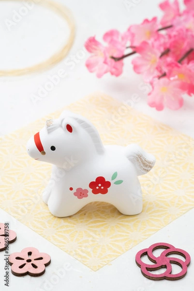 Fototapeta 新年！2026年午年のイメージ