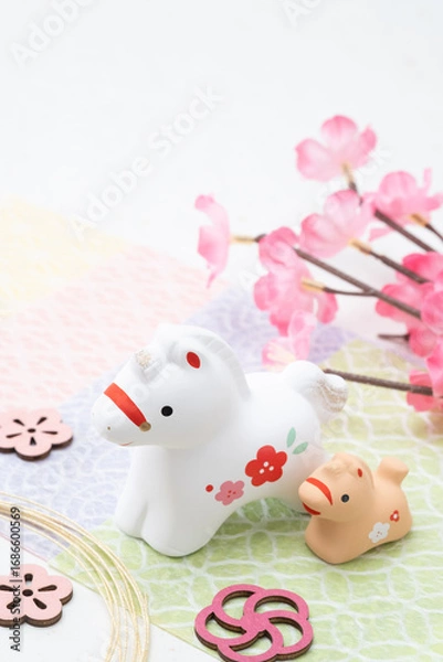 Obraz 新年！2026年午年のイメージ