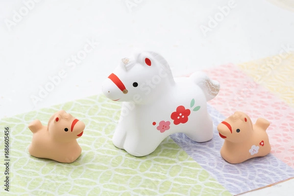 Fototapeta 新年！2026年午年のイメージ