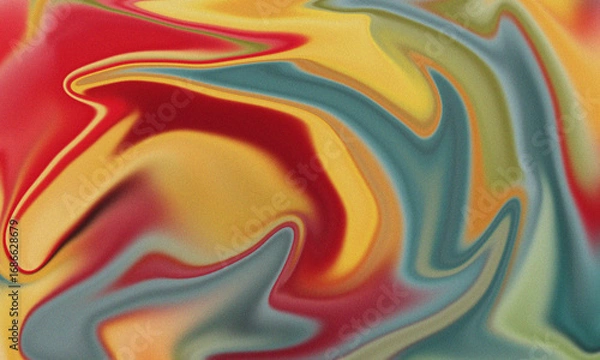 Fototapeta Abstract Colorful Swirl Pattern - Vibrant Fluid Art Background