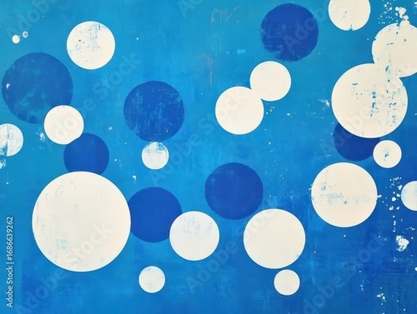 Fototapeta high resolution of a blue background with a blue and white circles and a blue background