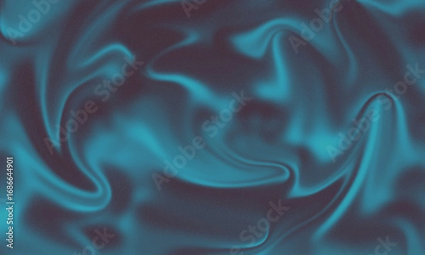 Fototapeta Blue Abstract Swirl Pattern - Fluid Motion Background Design
