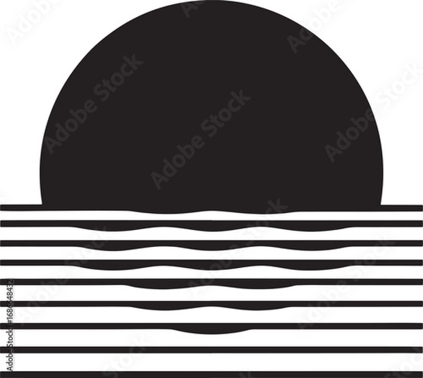 Obraz Abstract Sunset Over Calm Water