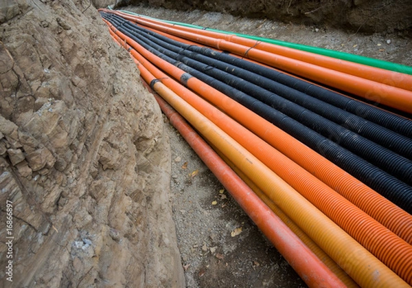 Fototapeta Plastic pipes