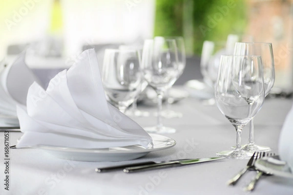 Obraz classic restaurant dinner setting