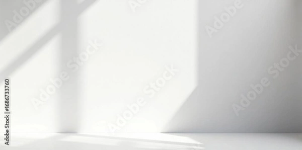 Fototapeta Realistic blank instant photo with deep shadow, white background , isolated, instant camera