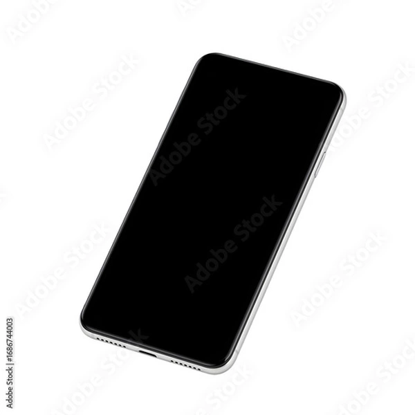 Fototapeta Isolated Smartphone on a Transparent Background Illustration