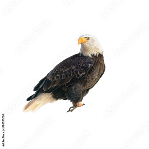 Fototapeta american bald eagle isolated