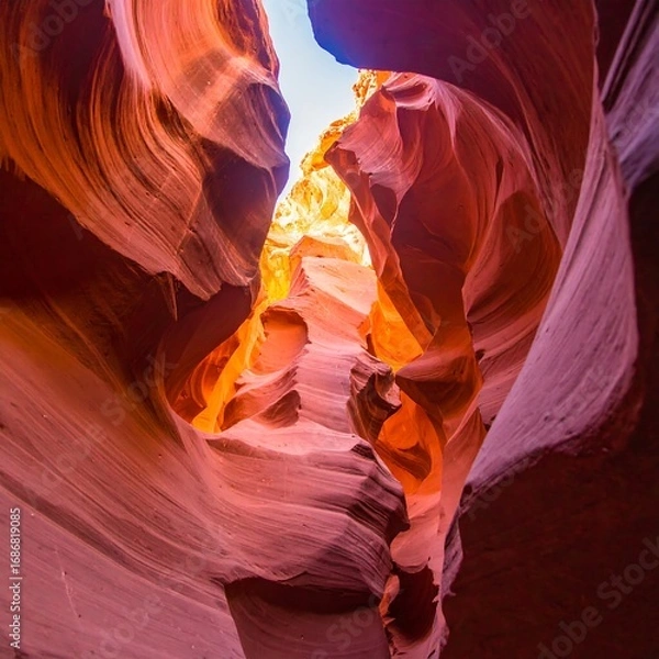 Obraz Vibrant sandstone slot canyon