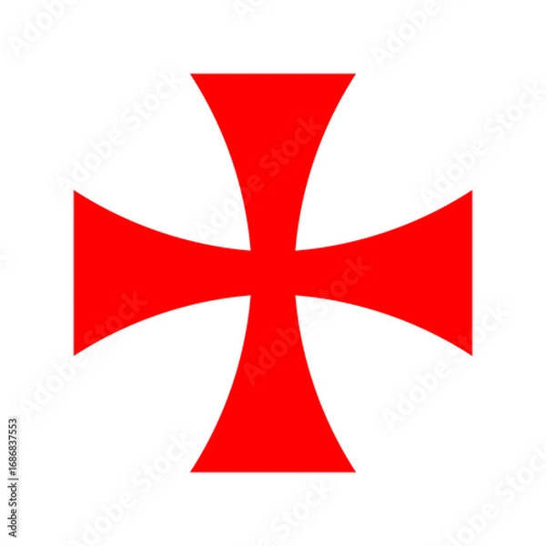 Obraz Red Templar Cross