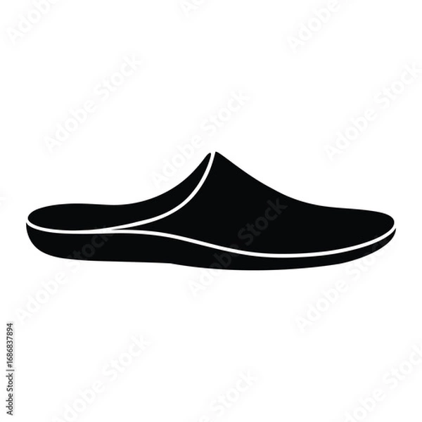 Fototapeta Memory Foam Insoles For Shoes Silhouette, Vector, Illustration, Outline, Line Art, Icon, White Background.