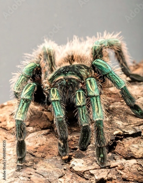 Obraz Vibrant tarantula on wood