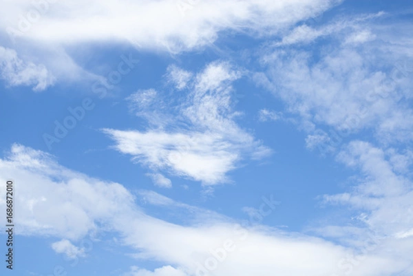 Fototapeta 白い雲が多い青空