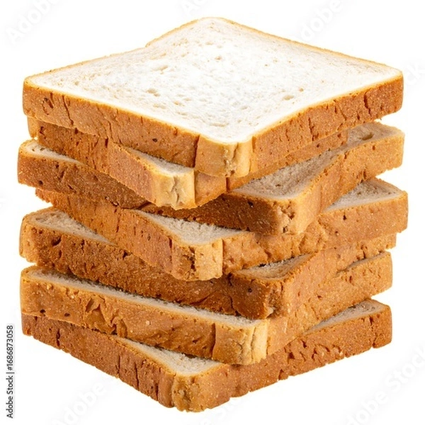 Fototapeta Stack of toasted bread slices
