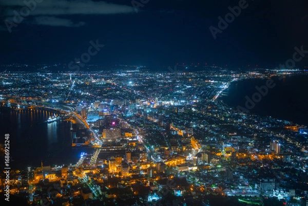 Fototapeta 函館山から見た函館の夜景