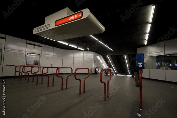 Obraz U-Bahn station, metro station
