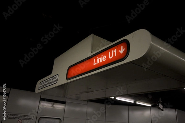 Obraz U-Bahn station, metro station
