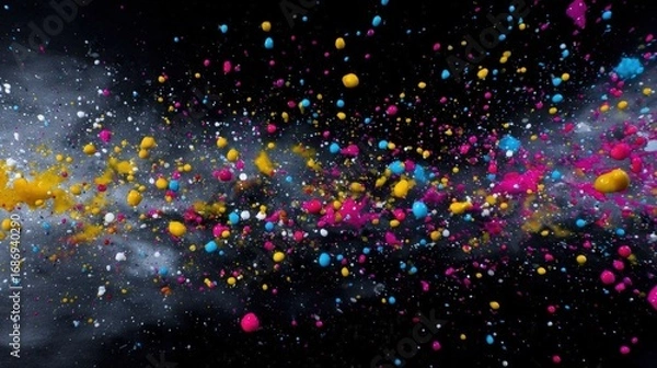 Fototapeta Colorful Cosmic Explosion in Space
