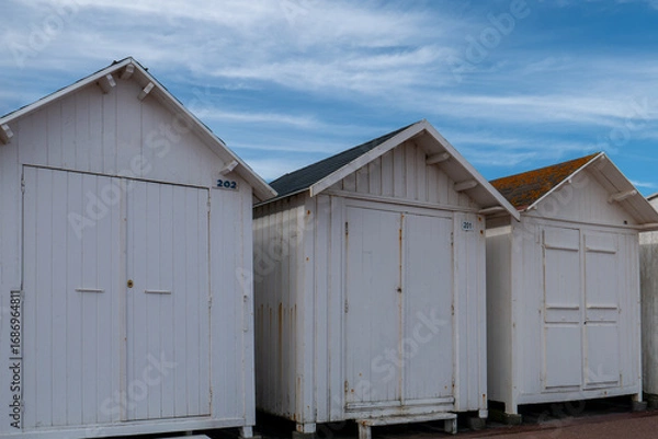 Obraz cabine de plage à Ouistreham