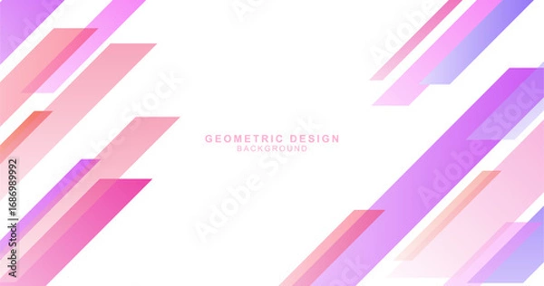 Obraz 斜線で組み合わせた幾何学的な背景素材