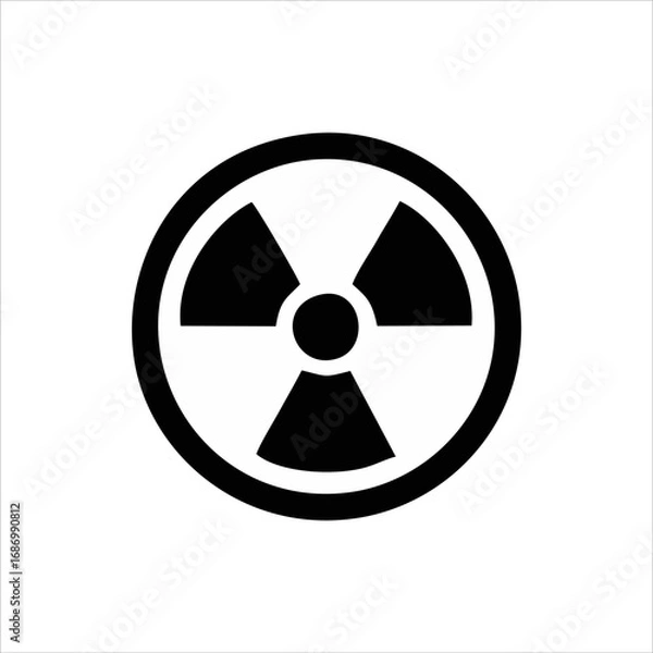 Obraz dangerous substance icon vector, dangerous science substance warning icon