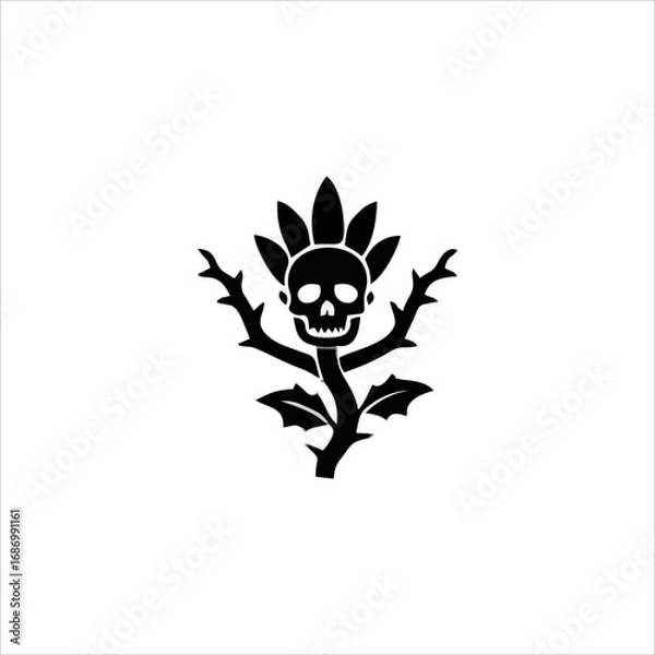 Obraz dangerous substance icon vector, dangerous science substance warning icon