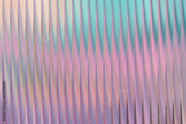 Fototapeta Abstract pastel pink and blue vertical wavy lines background