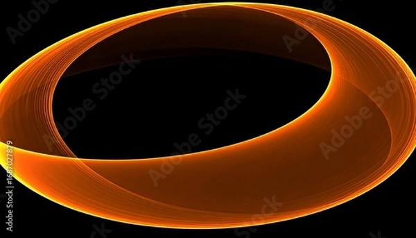 Obraz Abstract, fiery, oval ring design