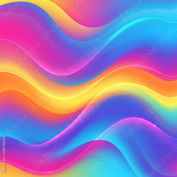 Fototapeta Abstract Gradient Wave Background