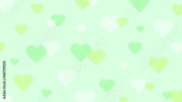 Obraz Cute and pop simple heart background