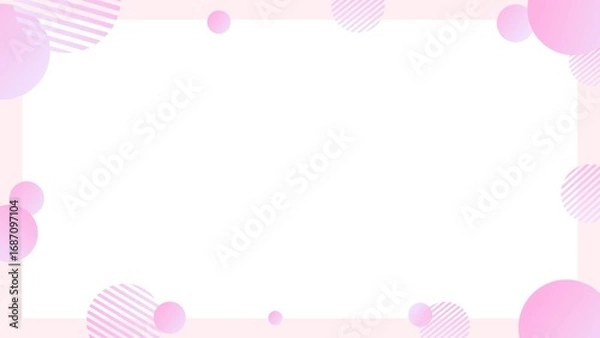 Obraz Gradient geometric cute business frame background