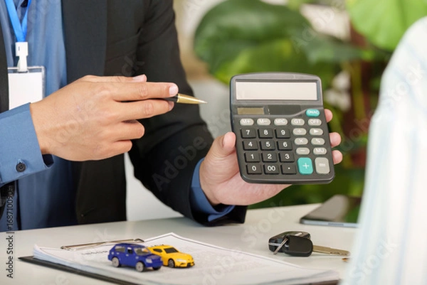 Fototapeta Insurance Premium Calculation with Client Interaction