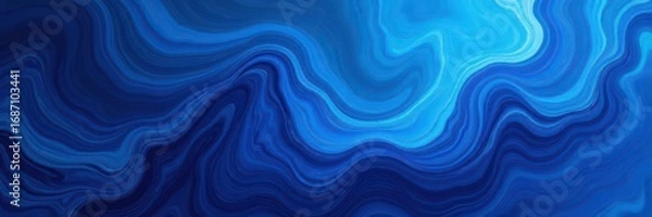 Fototapeta Deep blue swirls, marbled texture High resolution, abstract background , abstract, cosmos, swirl