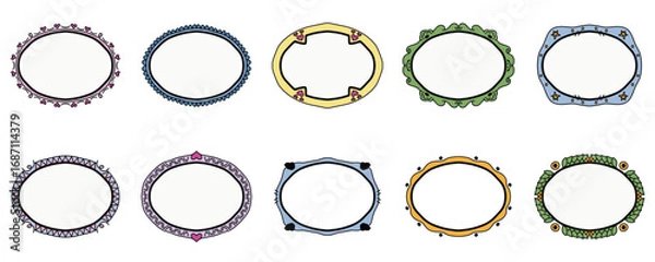 Obraz Artistic Hand Drawn Vector Sketch Border