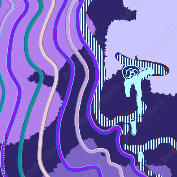 Obraz 泣く人　シュール　抽象