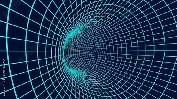 Fototapeta Technology-sensible space-time shuttle