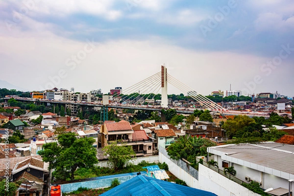 Obraz Pasupati Bridge or Pasupati Overpass in Bandung, West Java, Indonesia
