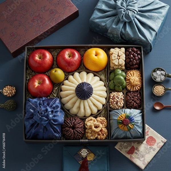 Obraz Korean traditional gift set