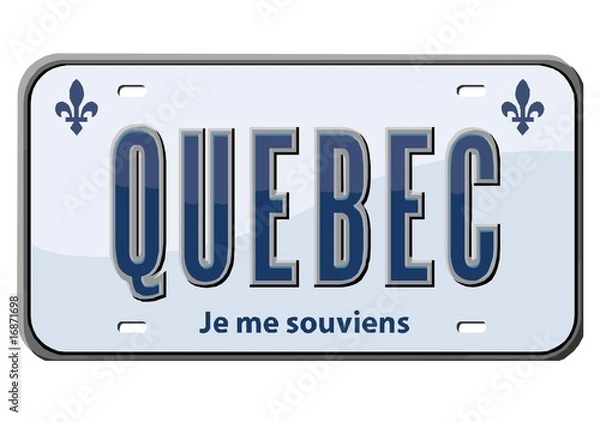 Obraz plaque québec