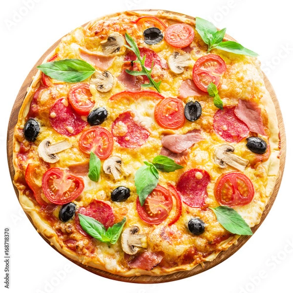Obraz Pizza. Ścieżka przycinająca.