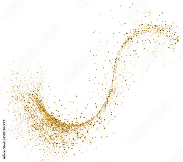 Fototapeta Abstract Shiny Gold Glitter design element. Golden Shimmer Splash. New Year, Merry Christmas, Birthday greeting card and invitation Design Element. Luxury Sparkle Background design