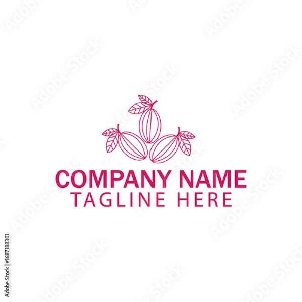 Fototapeta Cocoa Beans Logo