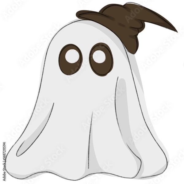 Obraz halloween ghost wear witch hat