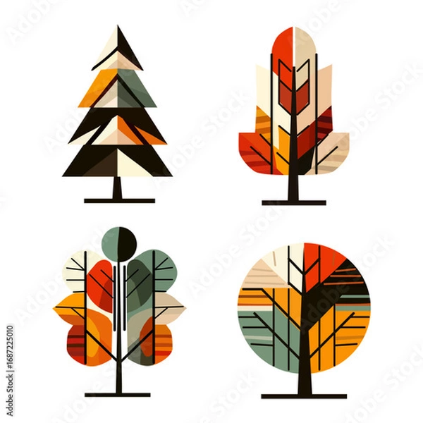 Obraz autumn halloween design elements set