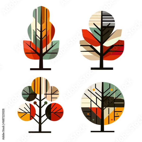 Obraz autumn halloween design elements set